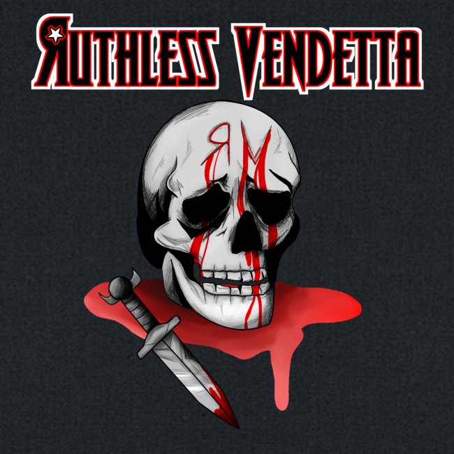 skull with ruthless vendetta