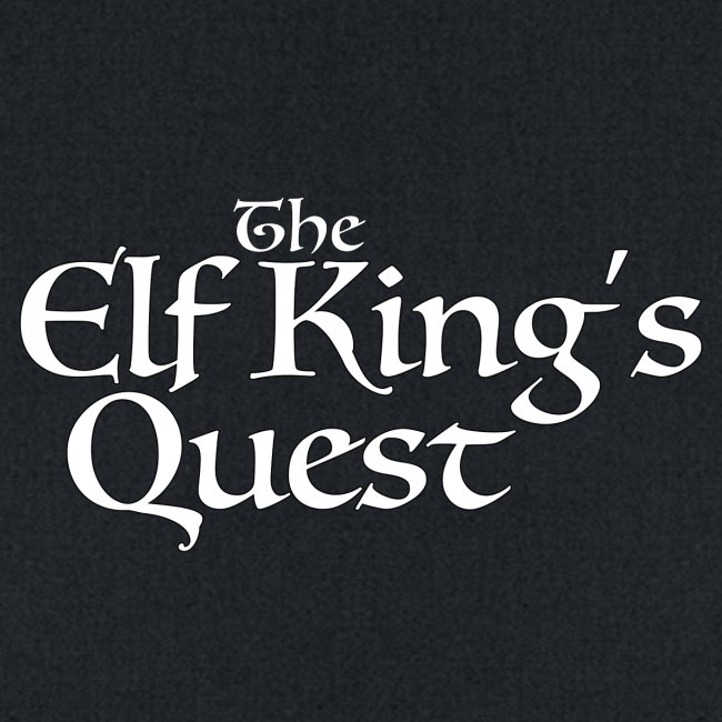 "The Elf King's Quest" Logo White