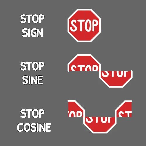 Stop Sign, Stop Sine, Stop Cosine - Tote Bag