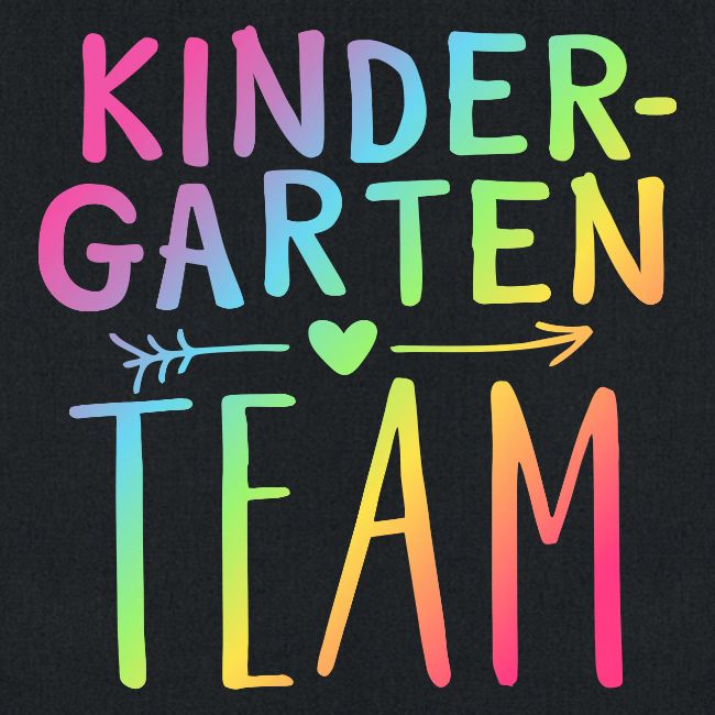 Kindergarten Team Neon Rainbow Teacher T-Shirts