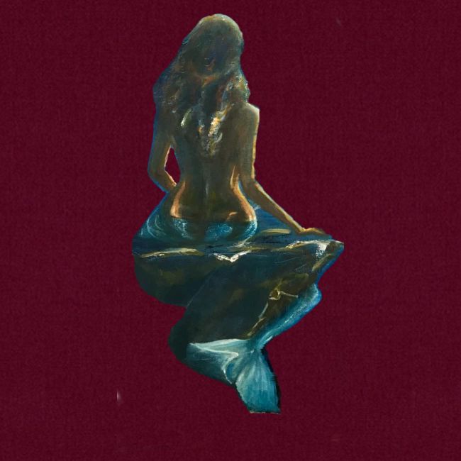 Midnight Mermaid on a rock