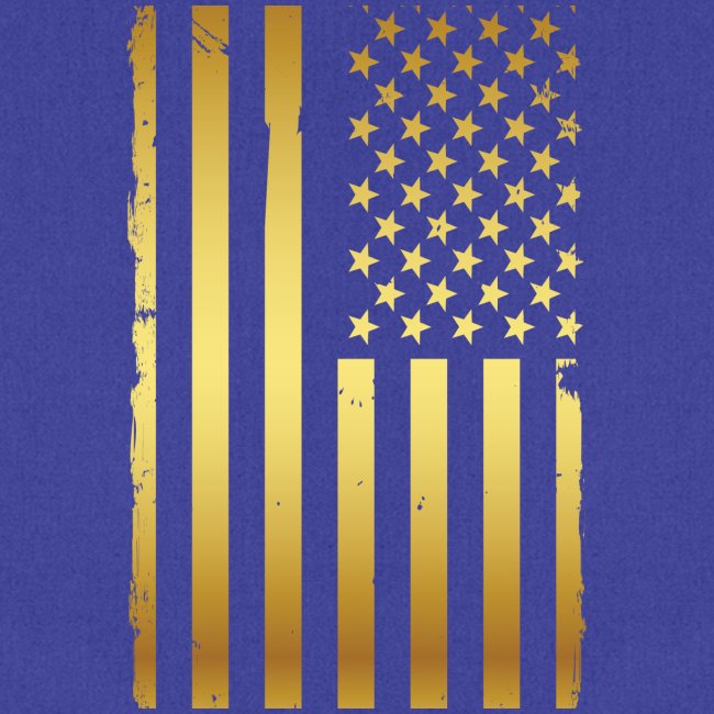 Golden american flag