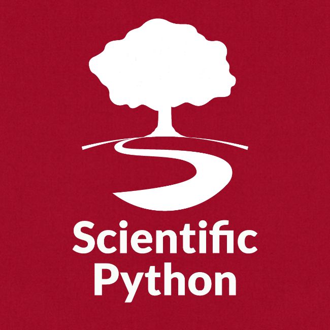 scientific python white logo