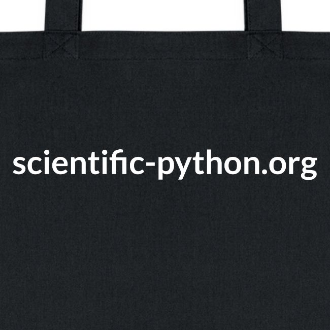 scientific python white logo