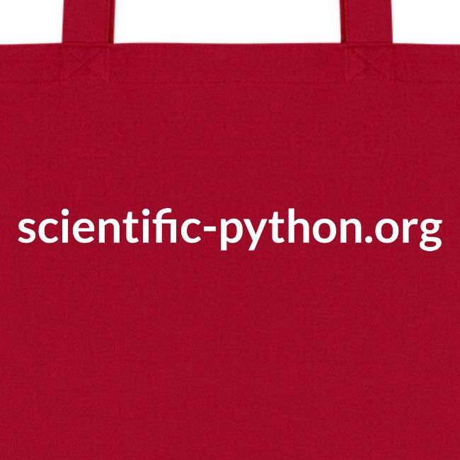 scientific python white logo