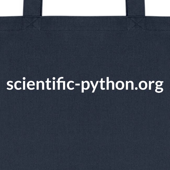 scientific python white logo
