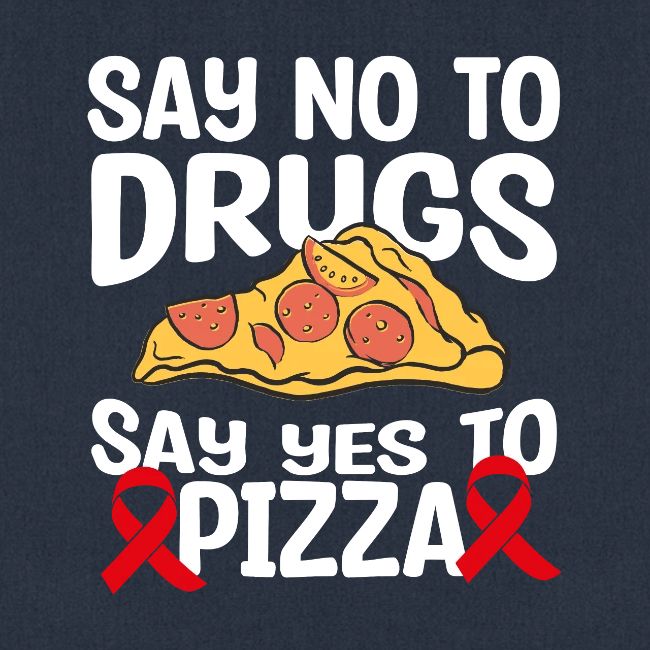 Red Ribbon Week Say No To Say Yes To PIzza T Shirt