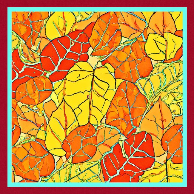 Neon Foliage Burst Vibrant Design