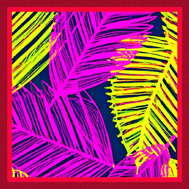 Neon Leaf Delight Chromatic Art