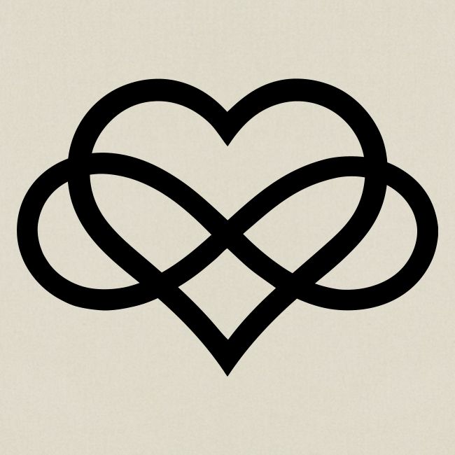 Infinity Heart (black)