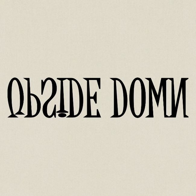 Upside Down Word Art