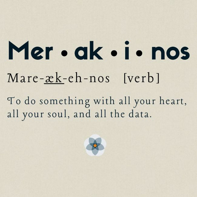 Merakinos definition with logo