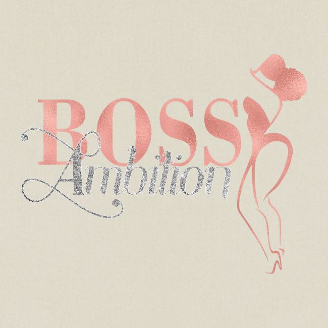 Women Boss Ambition Tshirt Glitter
