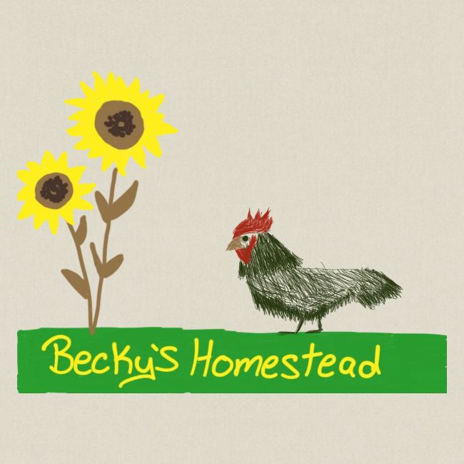 Chicken and Sunflowers