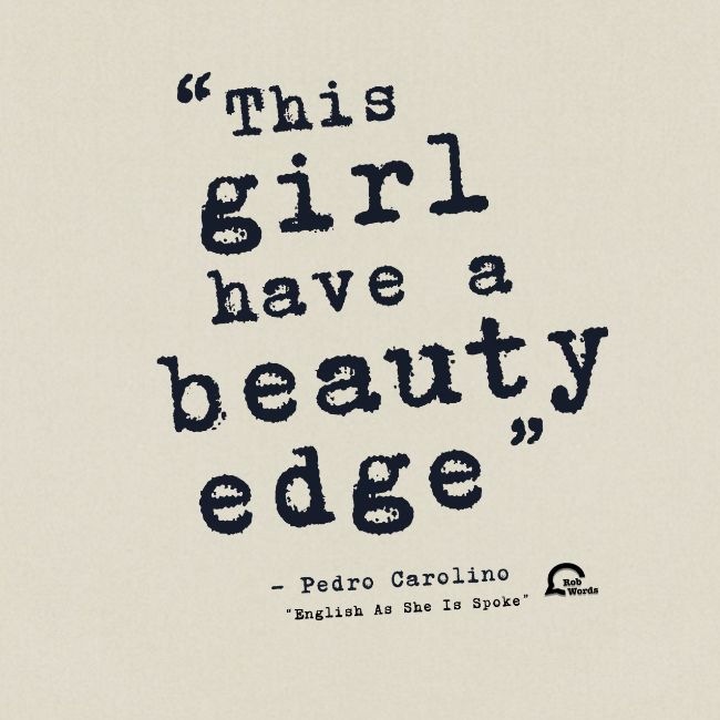 This girl have a beauty edge