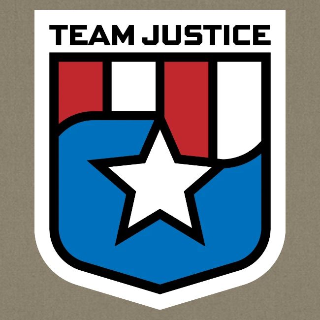 Team Justice Shield Logo white border