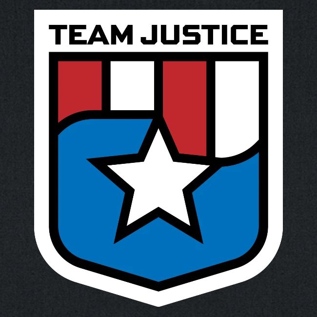 Team Justice Shield Logo white border