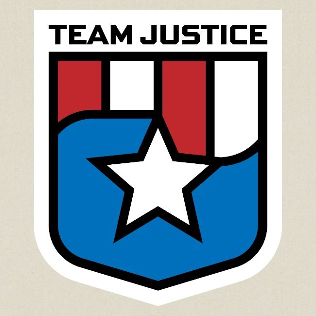 Team Justice Shield Logo white border