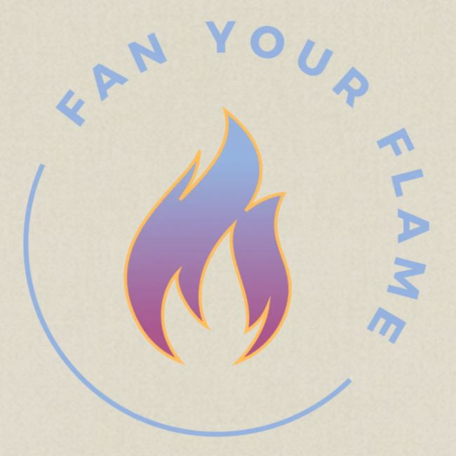 Fan Your Flame Logo Design Stamp