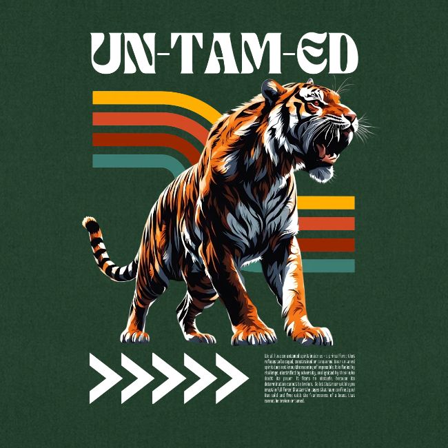 Unleash Your Wild Side: Fierce Tiger Print Design