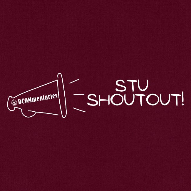 DCOMmentaries Stu Shoutout (White)
