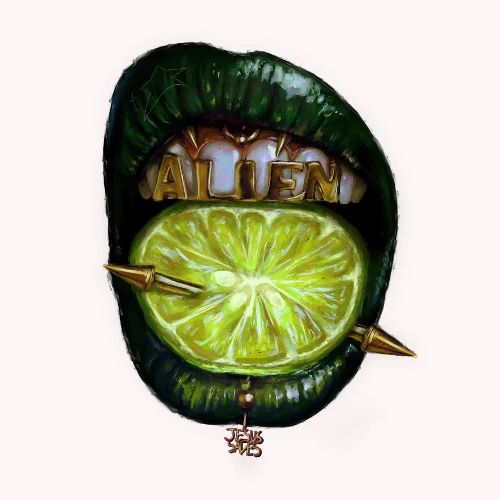 Merch of my artwork "Lime Lips In My Style"