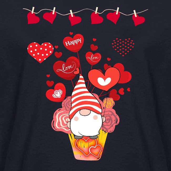 Design wrapped in love hearts, vibrating in love.