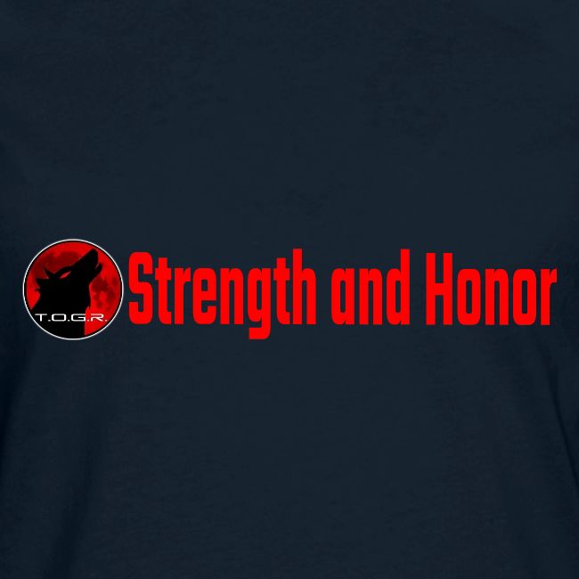 Strength and Honor - Red Letters