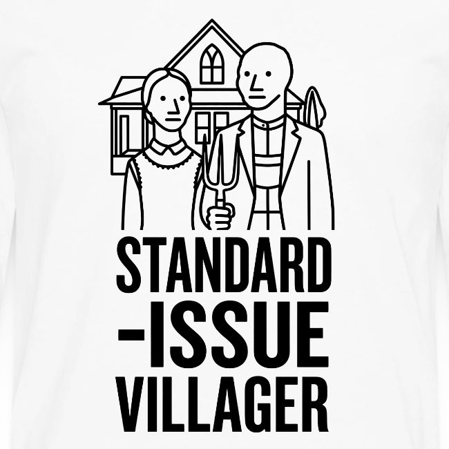 Standard-Issue Villagers (Black on Light)