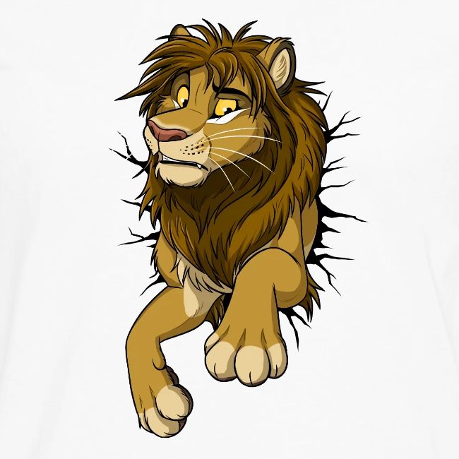STUCK Lion (black cracks)