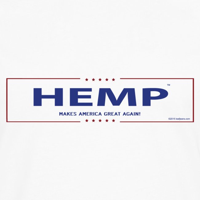 Hemp Makes America Great Again on White