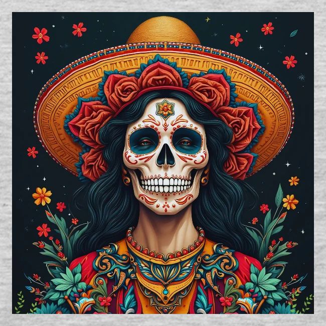 Charra Skull Art | Traditional Mexican Design