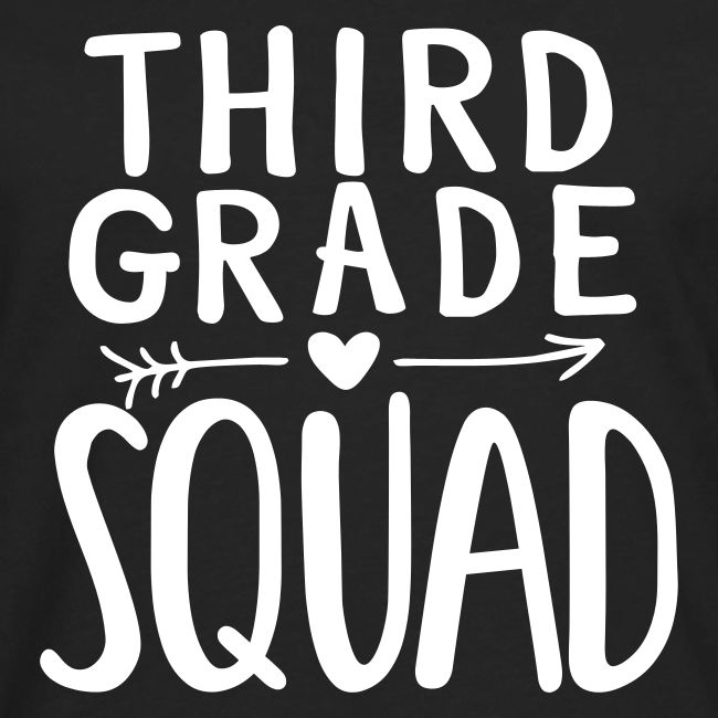 Third Grade Squad Teacher Team T-Shirts