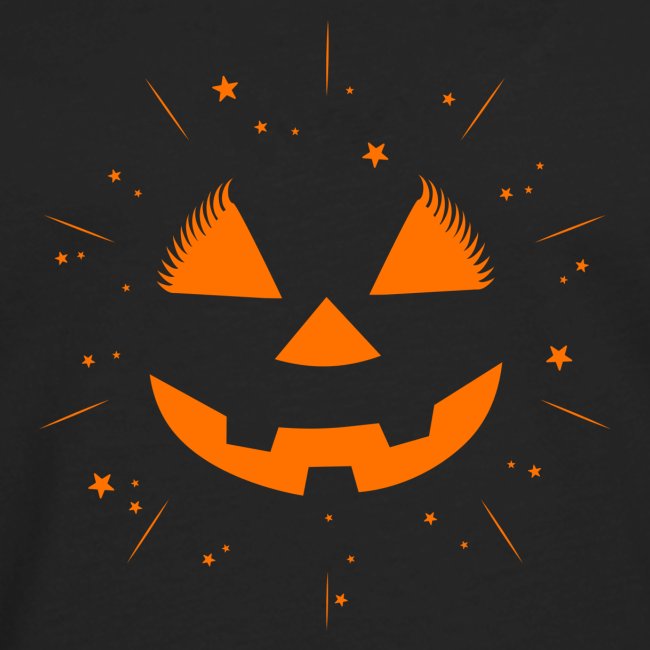 SKM Pumpkin Face & Stars, Orange