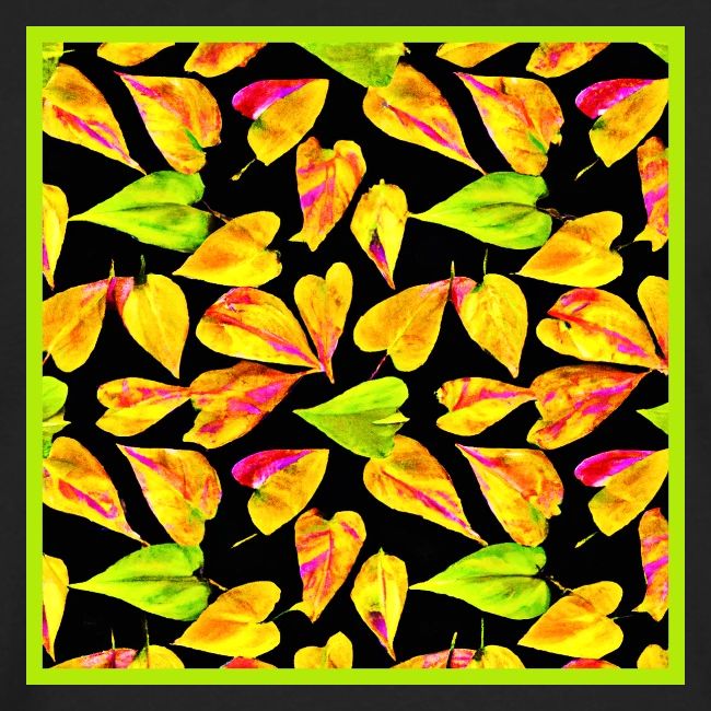 Neon Leaf Art Elegance