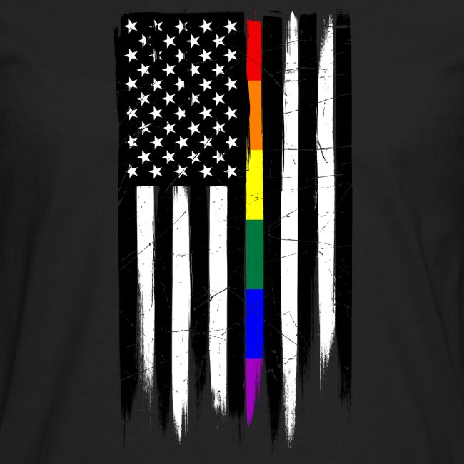 LGBTQ Thin Line Amercian Flag