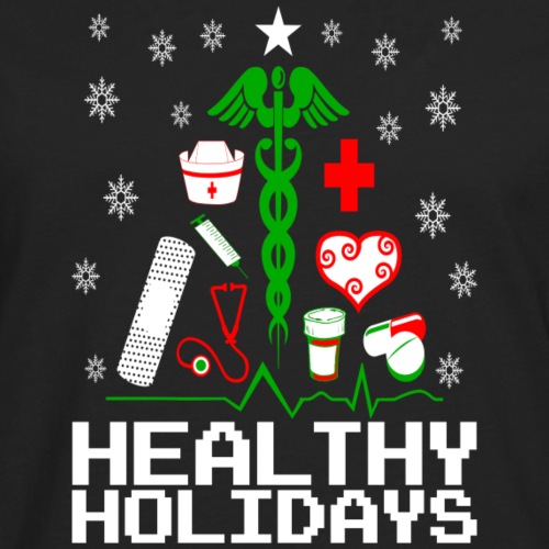 Healthy Holidays Nurse - Men's Premium Long Sleeve T-Shirt