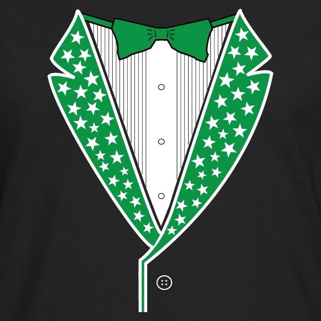 Star Tuxedo in Green PNG