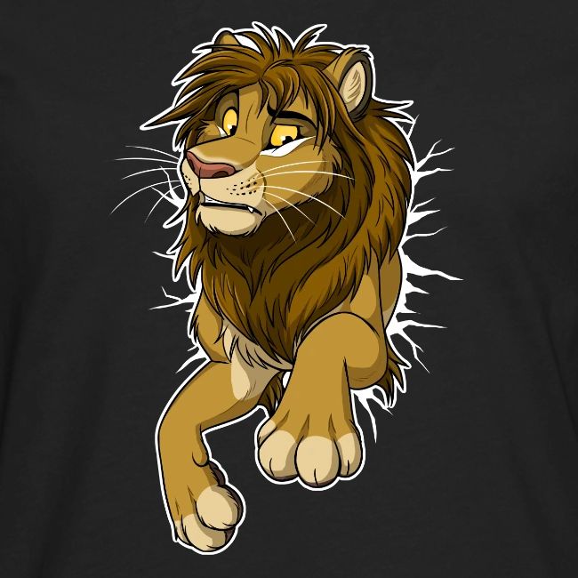 STUCK Lion (white cracks)
