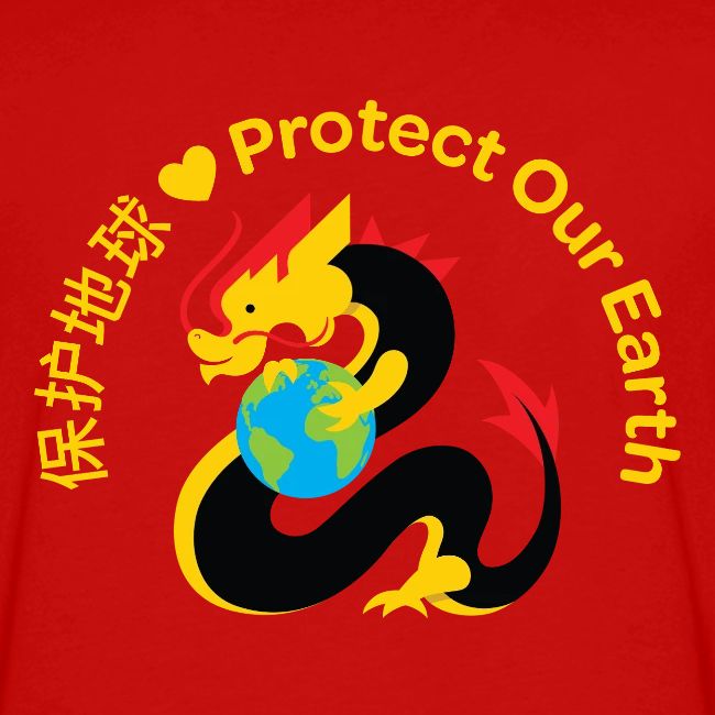 Earth Day Kindness Dragon Gold