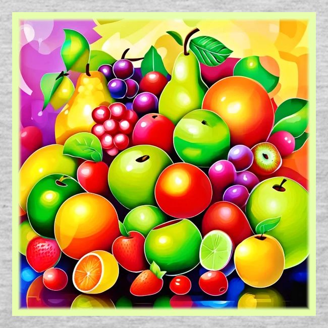 Vibrant Fruit Medley Art