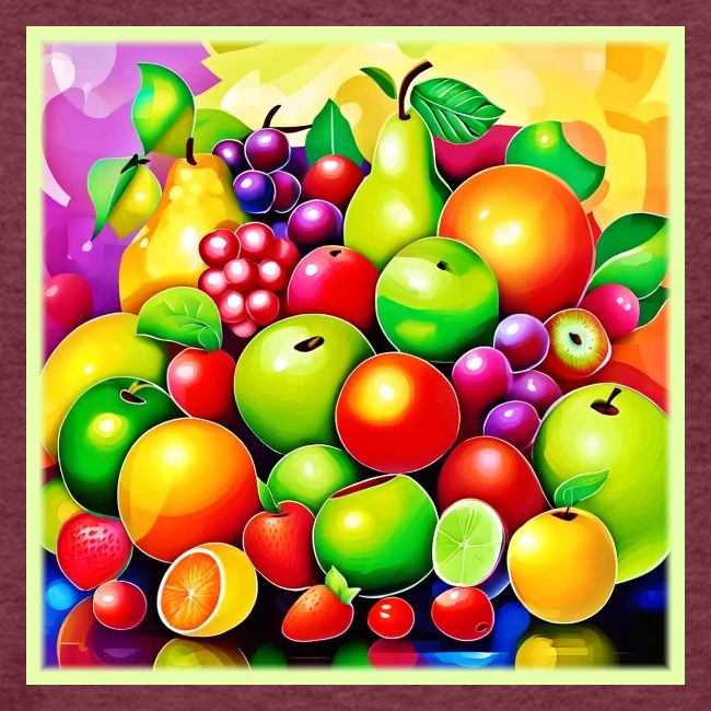 Vibrant Fruit Medley Art