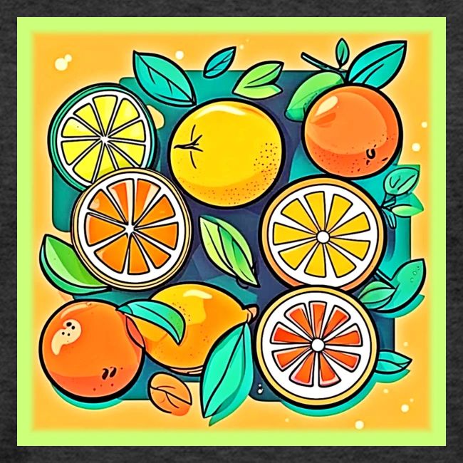 Citrus Fruit Art Design