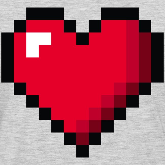 Pixel 8 bit Happy Valentine s Day Heart for Gamers