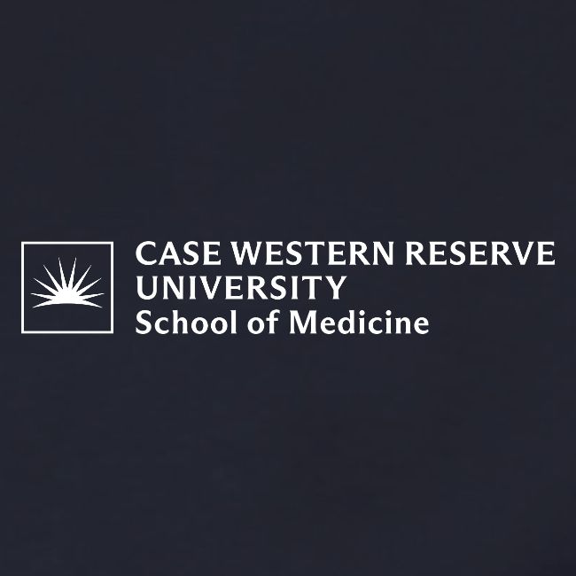 SOM Two Line Horizontal Primary Logo CWRU WHITE 1