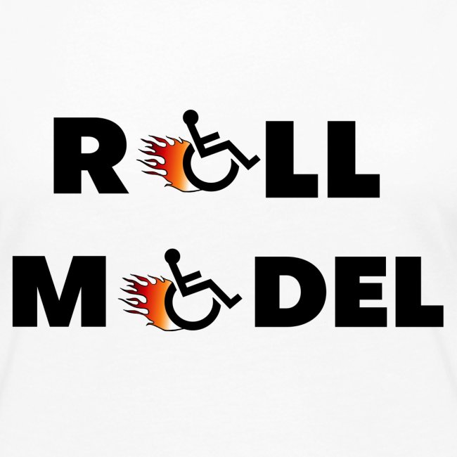 Roll model in a wheelchair, for wheelchair users