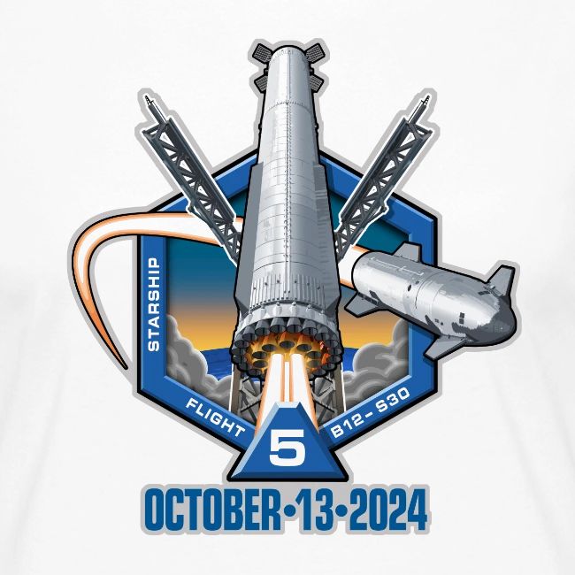 Starship Flight Test 5 - With Date