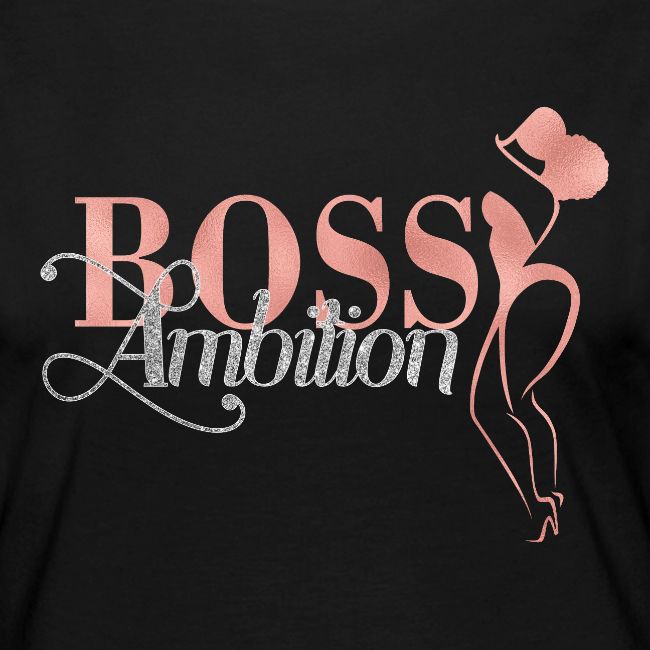 Women Boss Ambition Tshirt Glitter