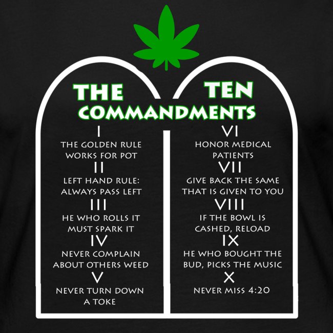 The Ten Commandments of cannabis