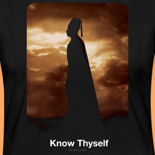 Know Thyself Moorish Silhouette - Women's Premium Slim Fit Long Sleeve T-Shirt